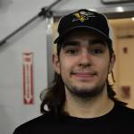 Carl Doutt, 18, has been playing hockey since he was 7 years old. Saturday was his last home game with the Crimson Bears.