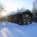 Slavens Roadhouse, a restored 1932 structure on the Yukon River used by Park Service rangers as a hospitality stop during the Yukon Quest sled dog race. (Courtesy photo | Bob Gillis)