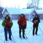 Winter journey along the Yukon River