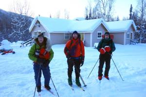 Winter journey along the Yukon River
