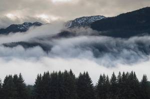 Clouds swirls over Douglas Island on Thursday, Nov. 29, 2018. (Michael Penn | Juneau Empire File)