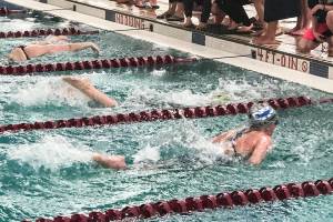 Swimmers from the Glacier Swimming Club ran roughshod over the competition at the Alaska Age Group Championships on Feb. 14-15, setting a record for the most points scored by a single team and winning the meet handily. (Courtesy photo | For Glacier Swimming Club)
