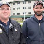Outgoing City and Borough of Juneau Docks and Harbors harbormaster Dave Borg, right, poses with incoming harbormaster Matt Creswell. (Courtesy photo | City and Borough of Juneau)