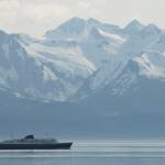 The Alaska Marine Highway ferry Malaspina heads up Lynn Canal towards Haines and Skagway from Juneau in 2008. (Juneau Empire File)