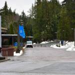 A student walks across the University of Alaska Southeast campus on Friday, Feb. 29, 2020. (Peter Segall | Juneau Empire)
