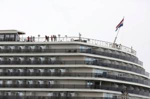 Cruise ship turned away from Asia ports comes to town