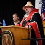 Michael Penn | Juneau Empire File                                 Richard Chalyee Éesh Peterson, president of the Central Council of Tlingit and Haida Indian Tribes of Alaska, will address the Chamber Luncheon today at noon. See below.