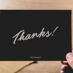 Thank you letters for March 8, 2020.