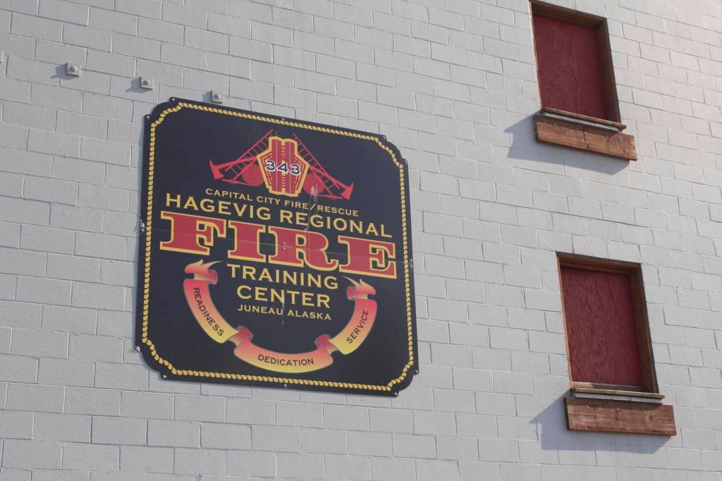 Capital City Fire/Rescue is standing up an appointment-based drive-thru testing site located at the Hagevig Regional Fire Training Center for possible coronavirus victims, March 24, 2020. (Michael S. Lockett | Juneau Empire)