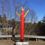 This inflatable fellow offers air hugs on Engineers Cutoff Road in this photo shared Monday. This event happens every day from 3-5 p.m., wrote Suki Patterson. (Courtesy Photo | Suki Patterson)