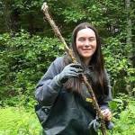 Vivian Mork teaches harvesting of devils club in Wrangell years ago. ( Vivian Mork | For the Capital City Weekly)