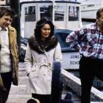 Jay and Bella Hammond and another, unidentified, person are interviewed on the dock at Juneaus Harris Harbor. (Courtesy Photo | Alaskas Digital Archives, Alaska Office of the Governor Photograph Collection, 1959 to present. ASL-PCA-213)