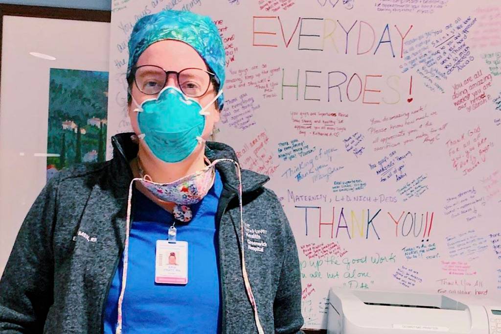 Erin Pratt, an ICU nurse in a hospital outside of New York City, is one of the many men and women from Juneau on the forefront of the coronavirus epidemic. (Courtesy Photo | Erin Pratt)