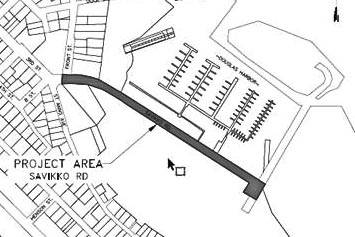 Reconstruction of the road base with replacements to the drains, water, and sewer infrastructure will be carried along Savikko Road from Front Street to the end of Savikko End near Sandy Beach this summer. (Courtesy art | City and Borough of Juneau)