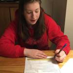 Courtesy photo | Heidi Johnson                                 Eva Goering signs her committement to play college soccer for North Idaho College.