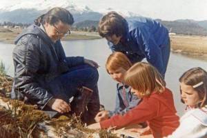 Mary Lou King shows children an example of Juneaus ecosystem as part of Sea Week, now celebrating its 50th anniversary in the Juneau School District. (Courtesy Photo | Peggy Cowan)