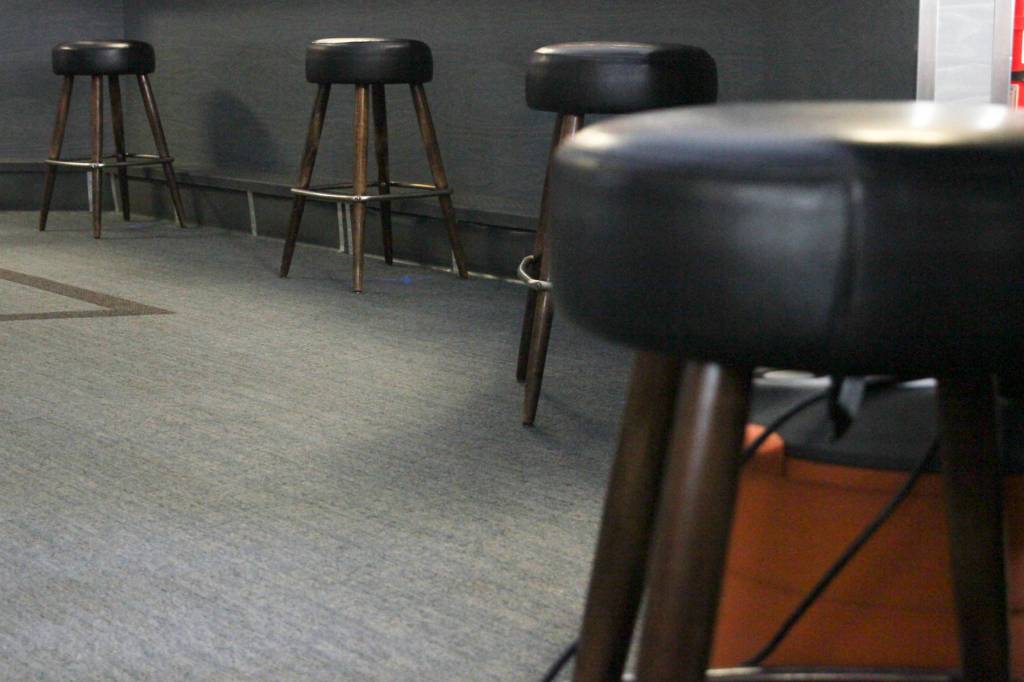 As the state government allows bars to reopen beginning Friday at 25% capacity, safety concerns, unclear guidelines and widespread maintenance will prevent many of Juneaus bars like the Triangle Club, pictured here, from opening up, May 7, 2020. (Michael S. Lockett | Juneau Empire)