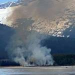 A wildfire burnt nearly 16 acres of grass and woodlands near Crow Point before being extinguished by firefighters from the U.S. Forest Service on May 9, 2020.. (Courtesy photo | Capital City Fire/Rescue)