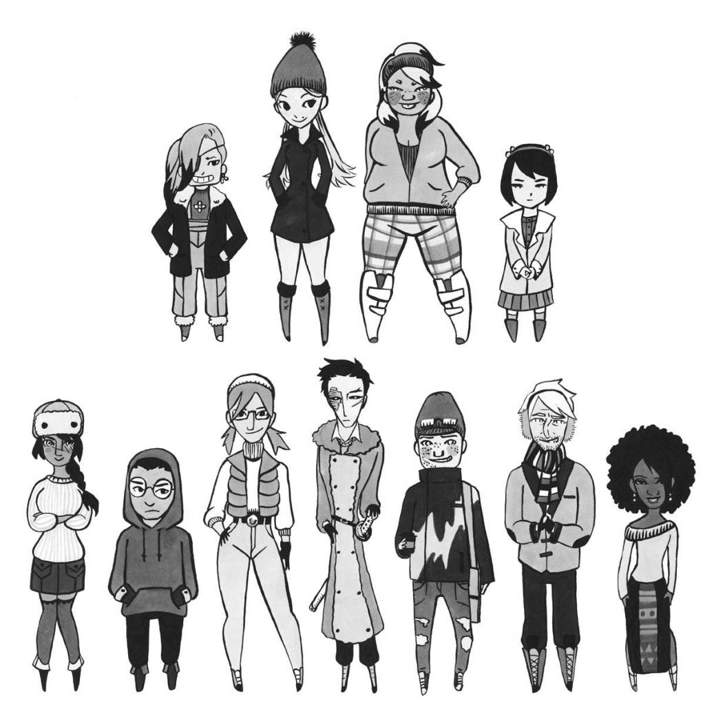 Winter Outfits by Claire Scott won a Silver Key in Alaskas Scholastic art competition. (Courtesy art | Heather Ridgway)