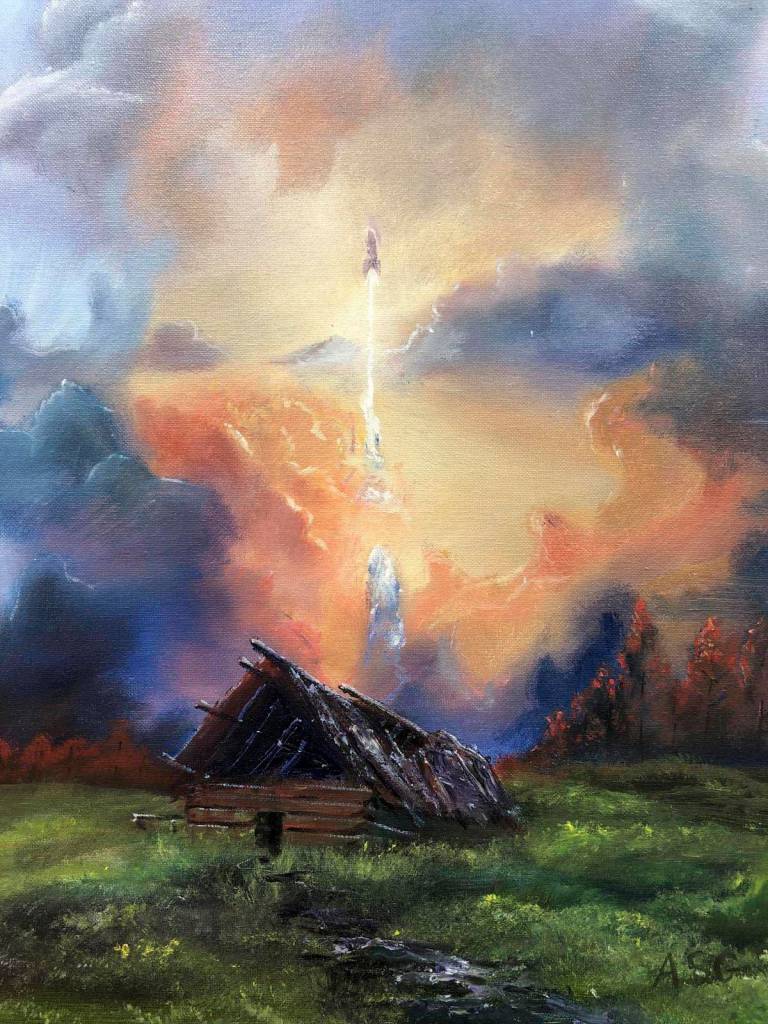 Cabin Fever by Altain Soltys-Gray received an honorable mention in Alaskas Scholastic art competition. (Courtesy art | Heather Ridgway)