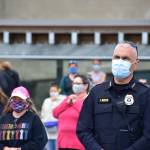 Juneau Police Chief Ed Mercer was among the attendees at the I Cant Breathe vigil held Saturday, May 30 at Mayor Bill Overstreet Park. (Peter Segall | Juneau Empire)