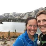 Biologist Sophie Gilbert and glaciologist Tim Bartholomaus smile together in 2018. (Courtesy Photo | Tim Bartholomaus and Sophie Gilbert)