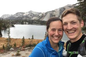 Biologist Sophie Gilbert and glaciologist Tim Bartholomaus smile together in 2018. (Courtesy Photo | Tim Bartholomaus and Sophie Gilbert)