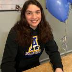 Mesa Moran, a Juneau-Douglas High School: Yadaa.at Kalé graduate, will be swimming for the University of Alaska- Fairbanks in the fall, signing with the schools team this spring. (Courtesy photo | Mesa Moran)
