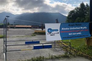 The former Walmart building, shown in this July 1 photo, located in the Lemon Creek area is for sale at a price about $2.3 million below its assessed value. (Peter Segall | Juneau Empire)