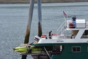 The Wilderness Adventurer returned to Juneau after a passenger tested positive for COVID-19. There were 66 people, 36 guests and 30 crew members, on board the ship. The canceled trip by UnCruise was the first of the season. (Peter Segall / Juneau Empire)