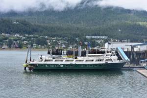 UnCruises first sailing was recalled to port on Aug. 4 after a passenger received positive coronavirus test results. (Peter Segall / Juneau Empire)