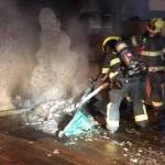 Capital City Fire/Rescue responded to a small fire outside the Downtown Public Library Early Thursday morning. (Courtesy Photo / Capital City Fire/Rescue)