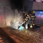 Capital City Fire/Rescue responded to a small fire outside the Downtown Public Library Early Thursday morning. (Courtesy Photo / Capital City Fire/Rescue)