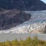The new face of the Mendenhall Glacier 2020 is seen on Sept. 10. (Courtesy Photo / Kenneth Gill, gillfoto)