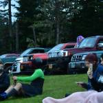 Peter Segall / Juneau Empire                                 Students and other spectators watch the Glitz Drive-in Drag Show at the University of Alaska Southeast Juneau campus parking lot on Saturday, Aug. 29, 2020. Most viewers were asked to stay in their cars.