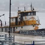 Ben Hohenstatt / Juneau Empire                                 The derelict tug Lumberman is scheduled for disposal by at-sea scuttling in mid-October, said Juneau harbormaster Matt Creswell, Sept. 9, 2020.