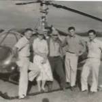 Nancy Livingston Stratford with the group of men she taught to fly in Corvallis, Oregon, in 1957. Stratford moved to Juneau in 1960, opening one of the first local helicopter companies. (Courtesy Photo / Cori Scherer)