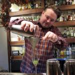 Ben Hohenstatt / Juneau Empire File                                 Jared Curé makes a Garden Medley, a nonalcoholic mocktail, the Narrows Bar has on its menu for Sobriety Awareness Month in 2019. The drink was developed for a partnership with Recover Alaska.