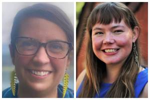 City and Borough of Juneau Assembly candidates Christine Woll, left, and Alicia Hughes-Skandijs remain in lead of the their respective races, though final results wont be certified until Oct. 20. (Photos courtesy of the candidates)