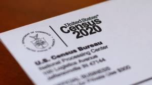 This photo shows an envelope containing a 2020 census letter mailed to a U.S. resident in Detroit. The Supreme Courts decision to allow the Trump administration to end the 2020 census was another case of whiplash for the census, which has faced stops from the pandemic, natural disasters and court rulings. (AP Photo / Paul Sancya, File)