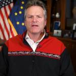 A screenshot of Gov. Mike Dunleavy giving his address to the Alaska Federation of Natives 2020 Annual Convention.