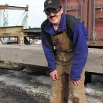 Biologist Stacia Backensto dons a disguise to fool ravens on Alaskas North Slope. (Courtesy Photo / Ned Rozell)