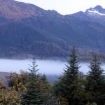 Ben Hohenstatt / Juneau EmpireMorning mist is seen on a late September morning near Mendenhall Glacier Visitor Center. The Mendenhall Glacier Recreation Area is part of the Tongass National Forest. A process is underway to enact a polarizing rule change that would exempt the largest national forest from the Roadless Rule.