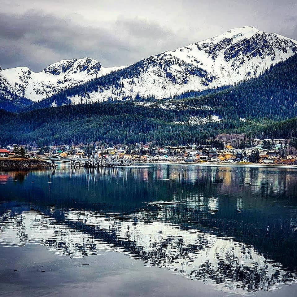 Beutiful Mount Bradley, aka Mout Jumbo, at dusk overlooking Douglas and the Gastineau Channel. (Courtesy Photo / Kevin Foley)