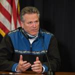 Gov. Mike Dunleavy speaks during a virtual town hall meeting on Sept. 15. (Courtesy Photo / Office of Gov. Mike Dunleavy)