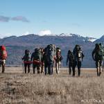 Veterans who participated in the 23rd Veteran trip to Homer, Alaska, hike in the Fox River Flats during their trip Oct. 11 to 16, 2020, near Homer, Alaska. (Photo by Anthony Droz/Outdoor Initiative)