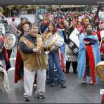 This Nov. 5, 2020, photo provided by the Sealaska Heritage Institute shows a Zoom memorial service for Tlingit elder David Katzeek, conducted by the Institute, showing highlights of Katzeek's life as people honored him over the internet as the pandemic had made in-person ceremonies impossible.  (Sealaska Heritage Institute)