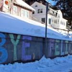 A message left by a Juneau resident apparently referring to President Donald Trump, who lost the 2020 General Election on Saturday, Nov. 7, 2020. Juneau voters favored President-elect Joe Biden over Trump, according to Division of Elections data. (Ben Hohenstatt / Juneau Empire)