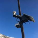 <em></em>The Alaska Department of Environmental Conservation has installed three air quality sensors, like the one pictured here off of Whittier Avenue on Nov. 16, 2020, around Juneau to mention the effects of cruise ships on air quality, following an inconclusive 2019 study. (Michael S. Lockett / Juneau Empire)