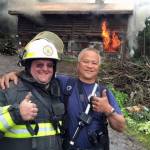 Capital City Fire/Rescue Assistant Chief Chad Cameron, shown at left next to Assistant Chief Ed Quinto at the scene of a call, will be taking over as the chief of Palmer Fire and Rescue at the end of the month after 25 years with CCFR. (Courtesy photo / CCFR)